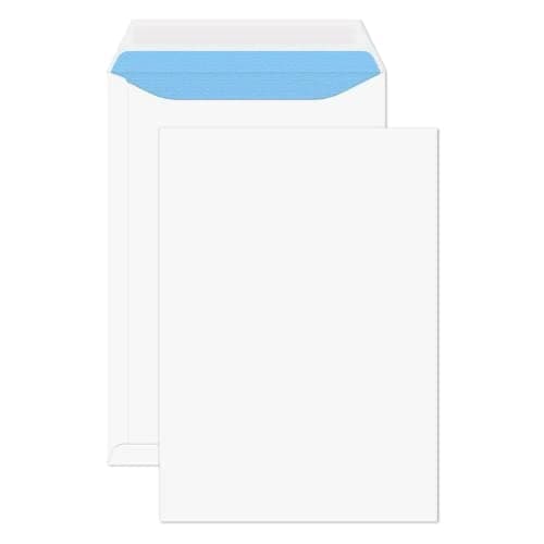 Image of TRIPLE PRIO A4 C4 White Peel and Seal Pocket Envelopes 229 x 324 mm - Secure Self Seal No Window Design - Pack of (50)