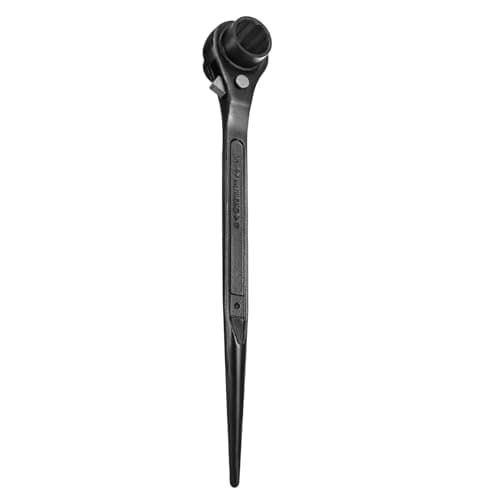 Image of sourcing map Scaffolding Podger Ratchet Wrench 27mm x 30mm CR-V 12 Point Double Ended Socket Ratcheting Podger Scaffold Spud Spanner Tool for Auto Repair Mechanical Maintenance, Black