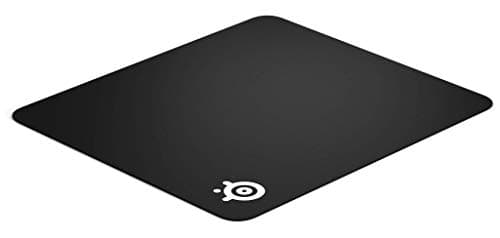 Image of SteelSeries QcK+ - Gaming Mouse Pad - Non-Slip Fabric Base with Rubber Backing - Black (450mm x 400mm x 2mm) | Large