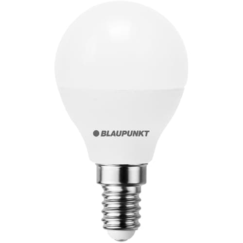 Image of BLAUPUNKT LED Bulb G45 Golf Ball, E14, 6W Replaces 50W Incandescent, Natural White 4000K, Natural Neutral Daylight, Non-dimmable, 520 Lumen, Energy Efficient, Indoor Outdoor, 1 piece (Pack of 1)