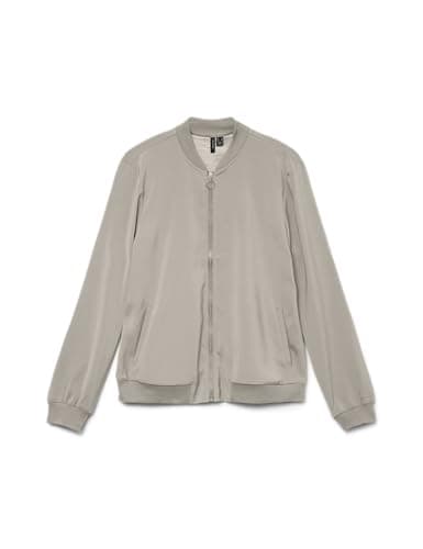 Image of VERO MODA Women's Vmcoco L/S Bomber Ga Noos Jacket, Silver Lining, M
