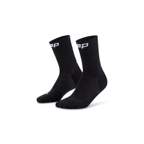 Image of CEP Men's Run, Mid Cut, 5.0, M Socks, Black, 5.5/8