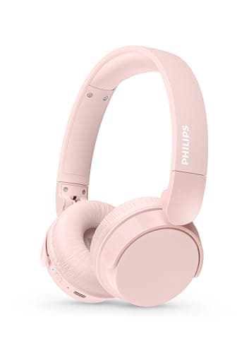 Image of Philips TAH4209PK/00 Lightweight Wireless Bluetooth On-Ear Headphones – Up to 55h Playtime, Pink