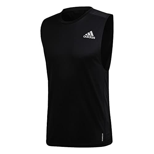 Image of adidas Own The Run Sleeveless Tee - Mens Running, Black, XXL