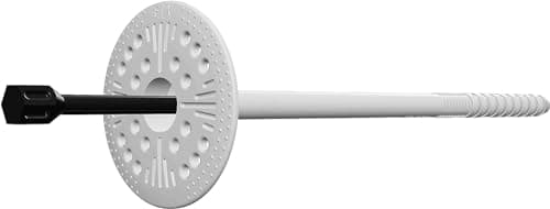 Image of 10mm x 120mm (Pack of 100) Plastic Insulation Fixing Hammer Driven Fastener with Plastic Pin for Concrete and Masonry 57.13