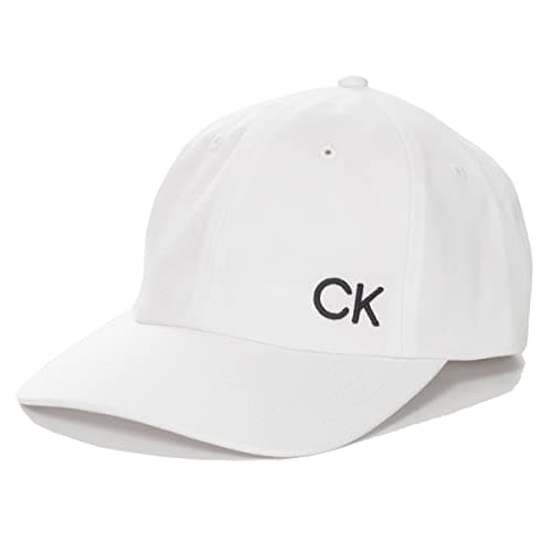 Image of Calvin Klein Mens Cotton Twill Cap - White - One Size