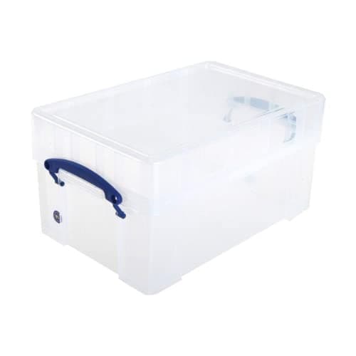Image of Really Useful! Plastic Re-Usable Storage Box 100 x 7 Vinyl Singles Records 9XL 9 Litre XL (1)