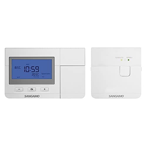 Image of Sangamo Choice Plus Room Thermostat Digital White Wireless Programmable
