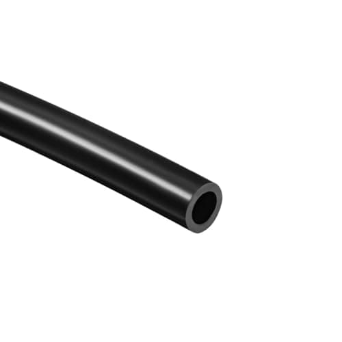 Image of TOP-VIGOR Silicone Tube 8mm ID x 12mm OD 1m / 3.28ft Length, Flexible Silicone Rubber Tubing Water Air Hose Pipe for Pump Transfer Black
