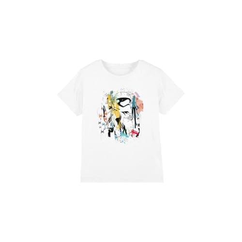Image of Star Wars Abstract Trooper Unisex Kids T Shirt, White, 3-4 Years
