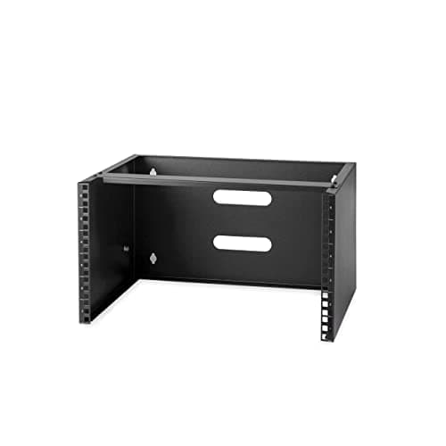 Image of StarTech.com 6U Wall Mount Network Rack - 14 Inch Deep (Low Profile) - 19" Patch Panel Bracket for Shallow Server and IT Equipment, Network Switches - 44lbs/20kg Weight Capacity, Black (WALLMOUNT6)