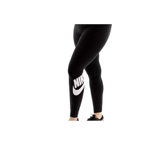 Image of Nike CZ8528-010 W NSW ESSNTL LGGNG Futura HR Leggings Womens Black/(White) 2XL