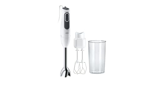 Image of Braun 4193-MQ3105B 750W Turbo Hand Blender White Grey