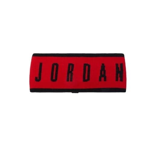 Image of Nike Jordan M Seamless Knit Headband Reversible Black/Fire Red/Fire Red, Size: One Size, J.100.2722.012.OS