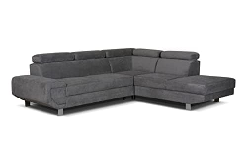 Image of ARTIC Sofabed with Storage - Corner Sofa Bed - Grey - Right & Left Arm (Right Hand Corner)