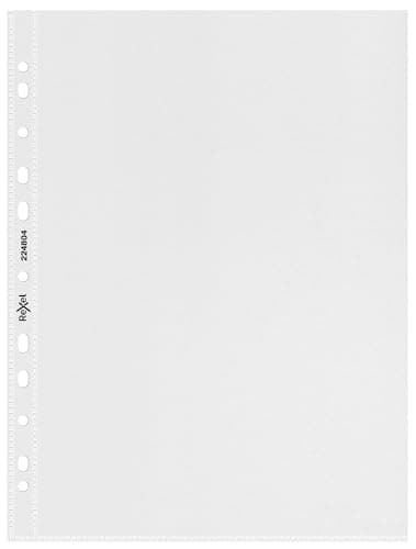 Image of Rexel Quality A4 Punched Pockets, Embossed, Pack of 50, 224804