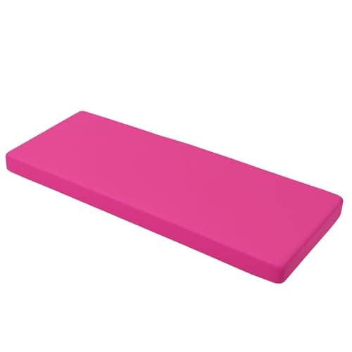 Image of Brillars Outdoor Garden Bench Cushion 2 Seater for Patio Furniture, Water Resistant Heavy Duty Soft Replacement Cushions Seat Pad Sofa Pillow (Pink, 106x40x5cm / 42x16x2)