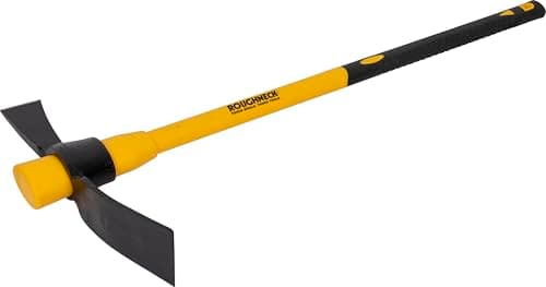 Image of Roughneck ROU64152 Pick Mattock with Comfortable Fibreglass Handle 5lbs/2.27kg 1.29kg Handle, 2.27kg Head,Multi