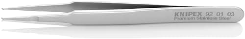 Image of KNIPEX SMD Precision Tweezers Matt Finish Smooth 120 mm, 92 01 03