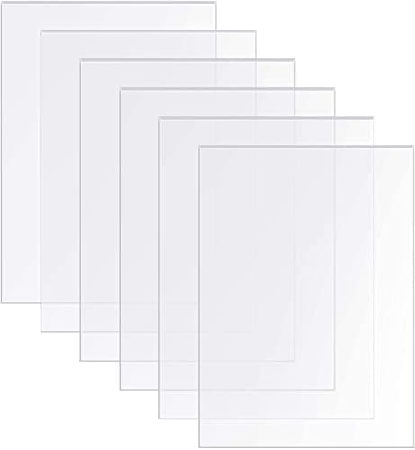 Image of Transparent Clear Acrylic Sheets Acrylic Perspex Plastic Sheet 900mm x 600mm, 2mm Thick Square Acrylic Panel for Picture Frame Glass Replacement Signs