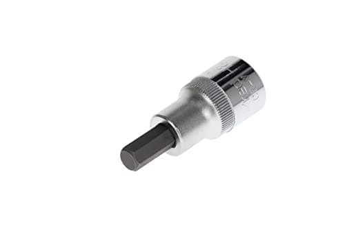 Image of GEDORE red Screwdriver bit socket hex, 8 mm AF, 1/2" 12.5 mm, Screwdriver bit socket, Tool, R62550810, Steel