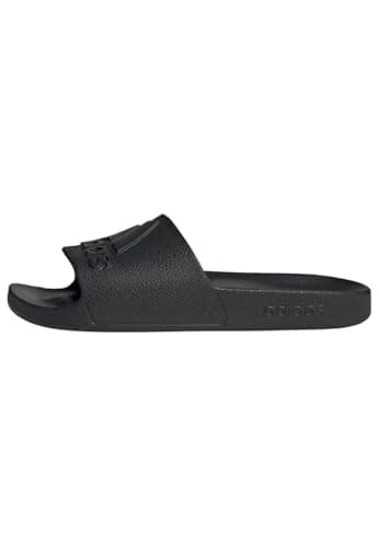Image of adidas Unisex Adilette Aqua Slides, Core Black/Core Black, 8 UK