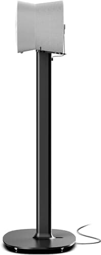 Image of Flexson Floor Stand for Sonos ERA 300, Single pack in Black with cable management