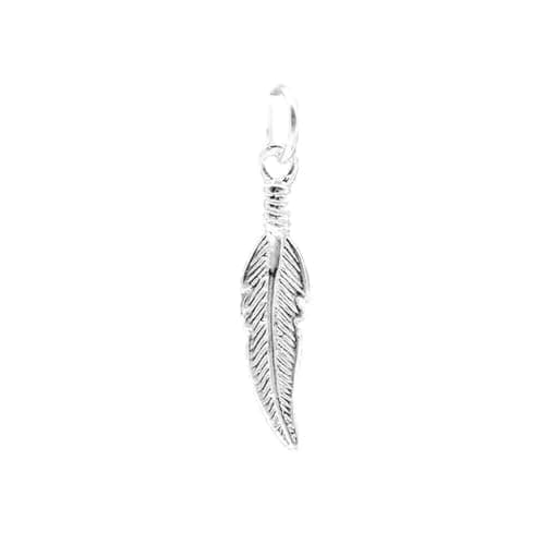 Image of SUGARKITTEN LONDON Sterling Silver Small Feather Angel Wing Charm Pendant For Necklace Bracelet Earrings