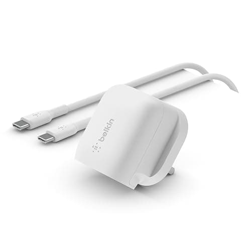 Image of Belkin 20W USB Type C Power Delivery Wall Charger, Fast Charging Adaptor with Certified USB-C PD 3.1 PPS and Travel Sized Compact Design for iPhone 15, Pro, Max, Mini, iPad, Galaxy, Pixel and More
