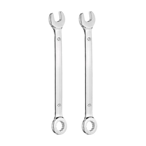 Image of sourcing map 2pcs Mini Combination Wrench 6mm Metric 6-Point Box End & 15 Degree Angled Offset Open End CR-V Steel Double Ended Spanner Tool for Household Automotive Machinery DIY Repair