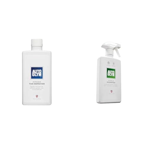 Image of Autoglym Intensive Tar Remover, 500ml - Tar Remover Car Care Cleaner Removes Sticky Substances & Interior Shampoo, 500ml - Car Interior Shampoo That Cleans and Freshens Carpets, Fabrics
