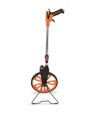 Image of Measuring Wheel with Mechanical Counter, 318mm Wheel, Folding Handle & Brake, 99,999.9m Range designed for professionals in construction, surveying, landscaping, and roadwork.