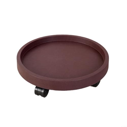 Image of NINMORTH 400mm Resin Plant for Caddy with 360 Degree Rotating Wheels for Heavy Duty Roller Base for Large Pots Barrels Trash Cans Black(Curry color)
