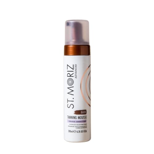Image of St Moriz Advanced Colour Correcting Tanning Mousse in Dark | With Hyaluronic Acid, Vitamin B5 & Advanced Skin Care Benefits | Brightens Medium to Dark Skin Tones | Fast-Drying Vegan Fake Tan | 200ml