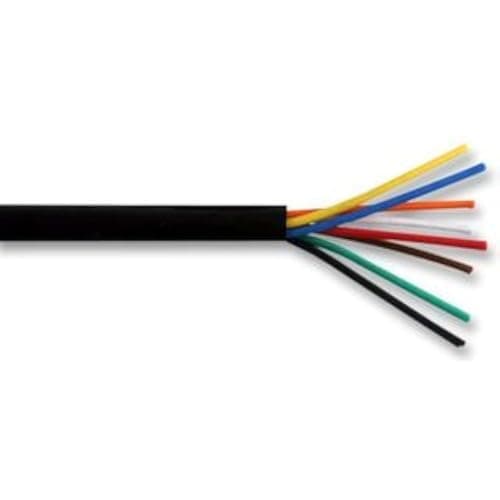 Image of Cable-Core Alarm Cable Black 8 Core Burglar Security System Wire Per 5 metres 5m