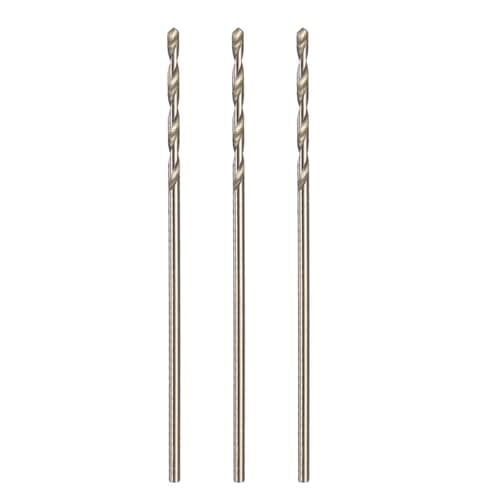 Image of sourcing map 3pcs 1/32" M35 Cobalt Twist Drill Bits, High-Speed Steel Jobber Drill Bit for Stainless Steel, Hardened Metal, Cast Iron, Aluminum, Copper, Soft Alloy Steel, Wood, Plastic