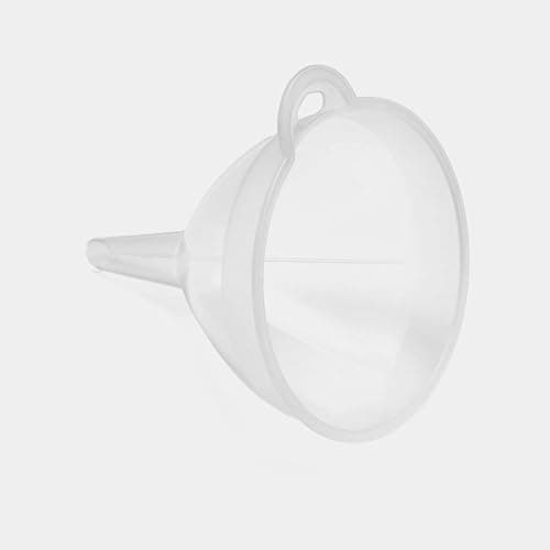 Image of Transparent Funnel Large 14cm Clear Plastic Funnel for Pouring Liquid Bottle Filling Essential Oils Crafts Supplies Science Laboratory