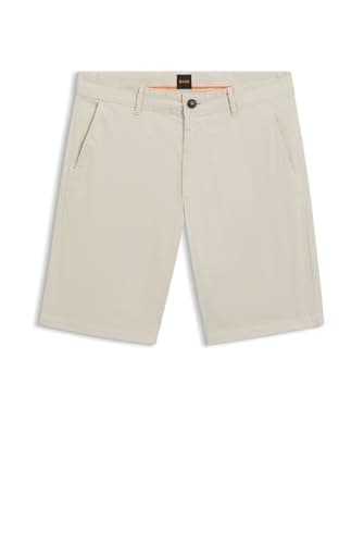Image of BOSS Mens Chino Shorts Cotton Light Beige M
