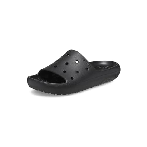 Image of Crocs Unisex Classic Slides 2.0, Sandales Pour Femmes Et Slip On, Black, 2 UK Men/ 3 UK Women