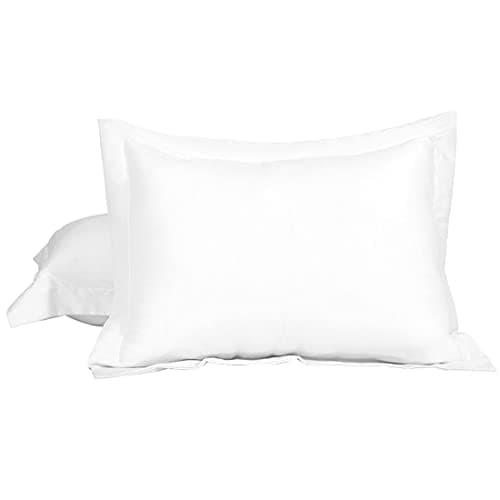 Image of sourcing map Pillow Shams 2 Pack Soft Brushed Microfiber Envelope Closure Pillowcases Snow White 50 x 90cm