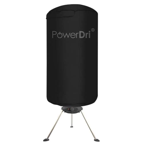 Image of Electric Clothes Dryer 15kg Indoor Wet Laundry Warm Air Drying PowerDri (Black)