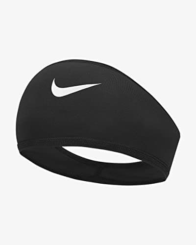 Image of Nike Men's Pro Dri-Fit Skull Wrap 5.0 Headscarf Running Training Fitness Bandana Sweat-Wicking, Black/White, One Size