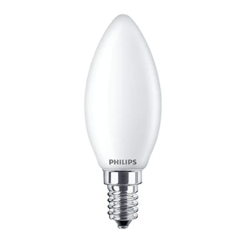 Image of Philips CorePro LED Candle Light Bulb 6.5W 60W Equivalent SES E14 Small Edison Screw Frosted Very Warm White 2700K Decorative Energy Efficient LED Lamp