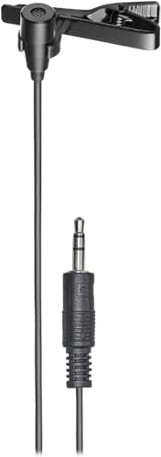 Image of Audio-Technica 3350x Omnidirectional Condenser Clip-On Microphone Black