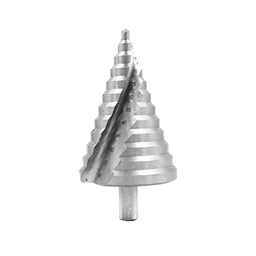 Image of ZONADAH HSS Spiral Step High Speed Drill Bit Multi Hole Cutter 6mm-60mm Total 12 Steps Sizes Hole Cutting, Enlarge, Metal Sheet, PCV, Woodworking