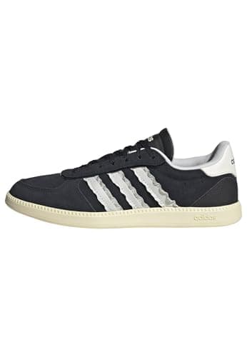 Image of adidas Women's BREAKNET Sleek Shoes, core Black/core White/Warm Vanilla, 4 UK