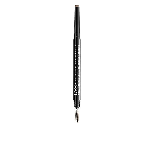 Image of NYX Professional Makeup Precision Brow Pencil, Dual Ended with Flat Tip Pencil and Spoolie Brush, Vegan Formula, Long-Lasting & Natural Finish, Shade: Blonde