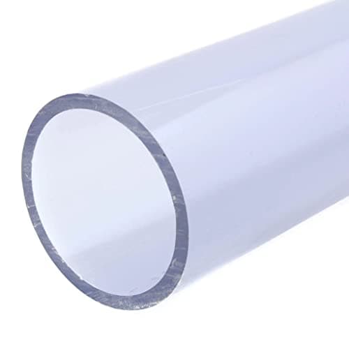 Image of Rocwing Acrylic Clear Rigid Round Transparent Pipe Hollow Tube (500mm Length, 10mm OD / 2mm W / 6mm ID)