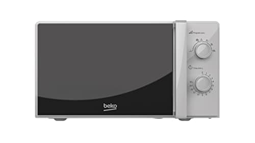Image of Beko MOC20100SFB Solo Microwave, Includes Auto-Defrost and 30 min Mechanical Timer, Silver Design, 20 L Capacity, 700 W Power