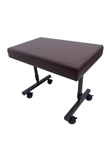 Image of Aidapt Height Adjustable Leg Rest Stool With Castors Feet and Easy Clean Material For Elderly and Users With Limited Mobility Aid